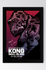 Kong Skull Island Çerçeveli Tablo - Kafatası Adası Film Posteri Tablo