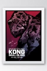 Kong Skull Island Çerçeveli Tablo - Kafatası Adası Film Posteri Tablo