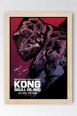 Kong Skull Island Çerçeveli Tablo - Kafatası Adası Film Posteri Tablo
