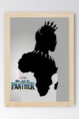 Black Panther Çerçeveli Tablo - Marvel Poster Tablo