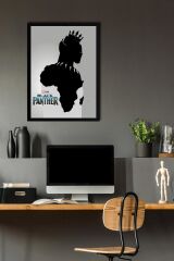 Black Panther Çerçeveli Tablo - Marvel Poster Tablo