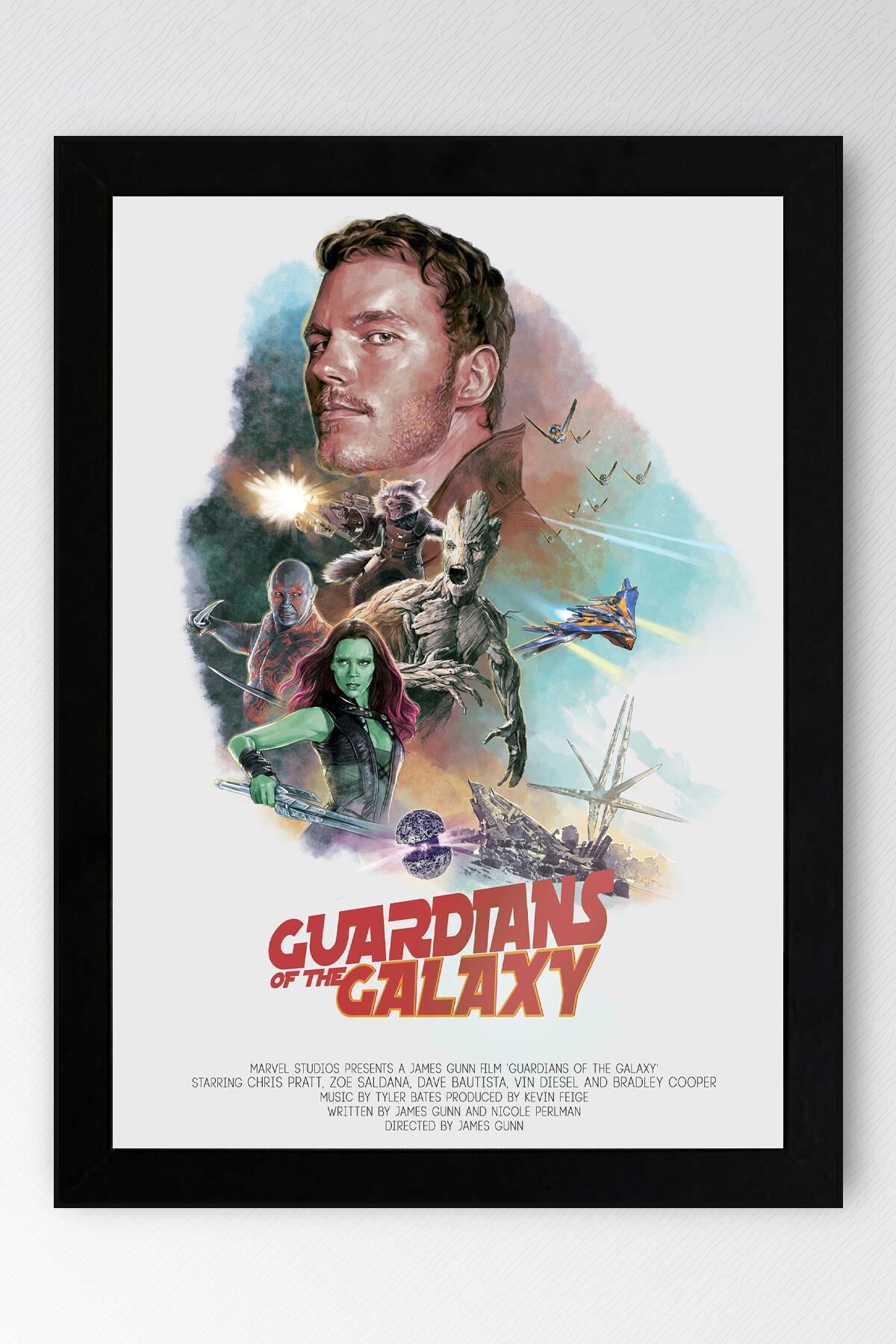 Guardians of the Galaxy Çerçeveli Tablo - Galaksinin Koruyucuları Film Posteri Tablo
