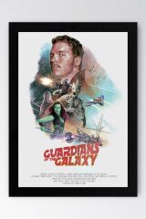 Guardians of the Galaxy Çerçeveli Tablo - Galaksinin Koruyucuları Film Posteri Tablo