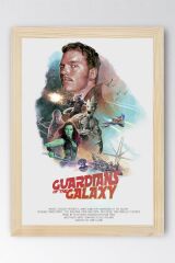 Guardians of the Galaxy Çerçeveli Tablo - Galaksinin Koruyucuları Film Posteri Tablo