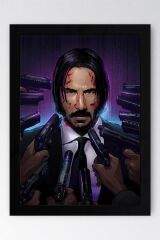 John Wick Çerçeveli Tablo - Film Posteri Tablo