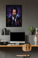 John Wick Çerçeveli Tablo - Film Posteri Tablo