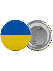 Ukrayna Bayrağı Çanta Rozeti 20 Adet En Büyük Boy 5.8cm İğneli Broş