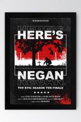 The Walking Dead Negan Çerçeveli Tablo - Dizi Posteri Tablo