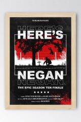 The Walking Dead Negan Çerçeveli Tablo - Dizi Posteri Tablo