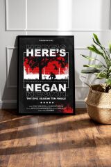 The Walking Dead Negan Çerçeveli Tablo - Dizi Posteri Tablo