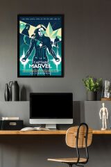 Captain Marvel Çerçeveli Tablo - Kaptan Marvel Poster Tablo