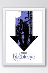 Hawkeye Çerçeveli Tablo - Marvel Dizi Posteri Tablo