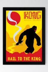 Kong Skull Island Çerçeveli Tablo - Kafatası Adası Film Posteri Tablo