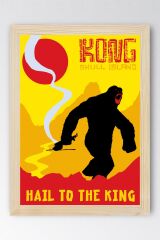 Kong Skull Island Çerçeveli Tablo - Kafatası Adası Film Posteri Tablo