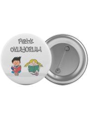 Artık Okuyorum Çanta Rozeti 20 Adet En Büyük Boy 5.8cm İğneli Broş