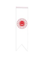 Masa Üstü Kırlangıç Milli Savunma Bakanlığı Bayrağı - 8x30cm Çift Taraflı Saten Kumaş