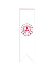 Masa Üstü Kırlangıç İçişleri Bakanlığı Bayrağı - 8x30cm Çift Taraflı Saten Kumaş