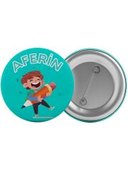 Aferin Çanta Rozeti 20 Adet En Büyük Boy 5.8cm İğneli Broş