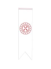 Masa Üstü Kırlangıç Hazine Bakanlığı Bayrağı - 8x30cm Çift Taraflı Saten Kumaş