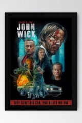 John Wick Çerçeveli Tablo - Film Posteri Tablo