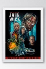 John Wick Çerçeveli Tablo - Film Posteri Tablo