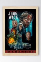 John Wick Çerçeveli Tablo - Film Posteri Tablo