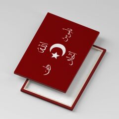 İttihat Terakki Sancağı Kanvas Tablo 40x55cm Ters Hilal