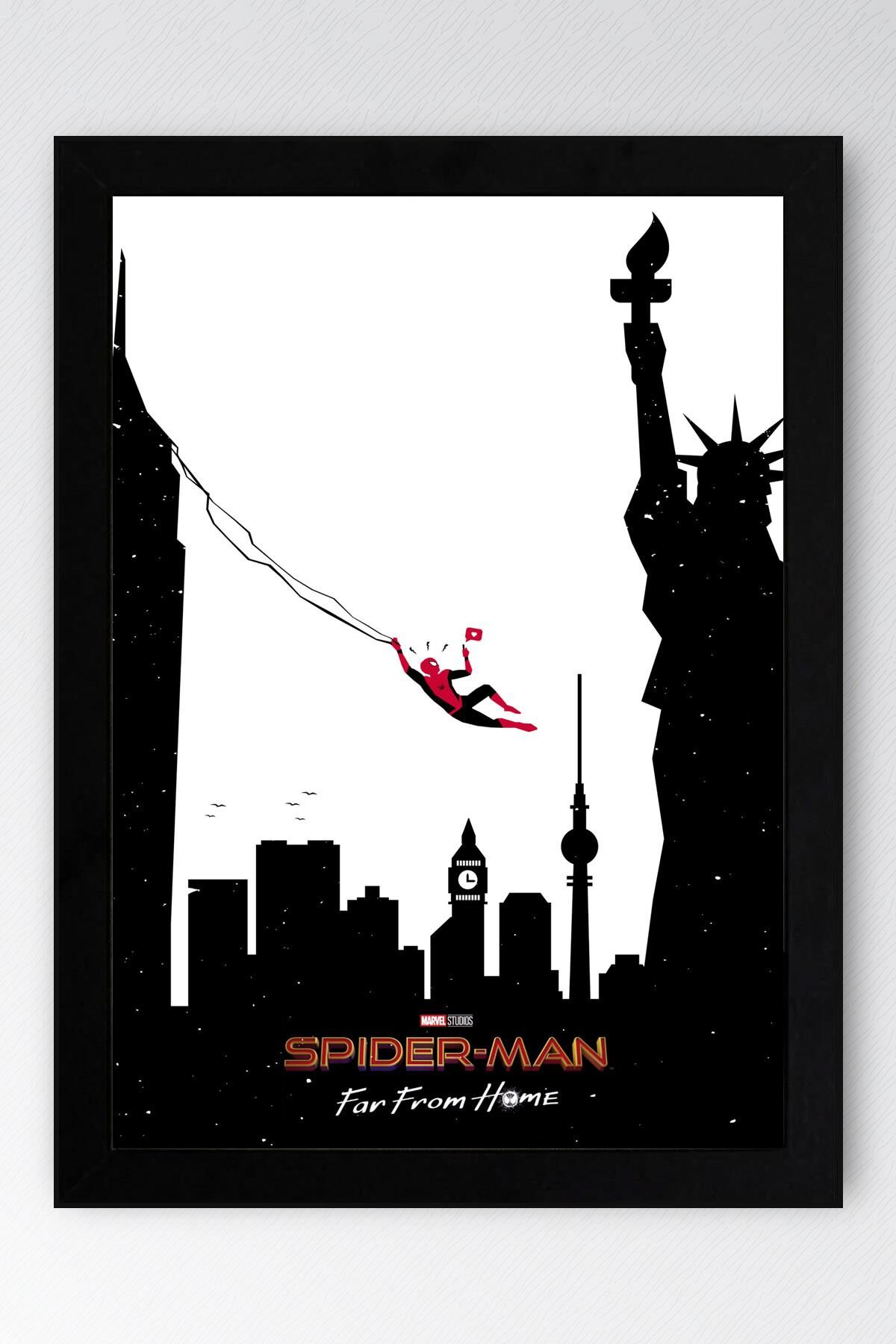 Spider Man Çerçeveli Tablo - Örümcek Adam Fim Posteri Tablo