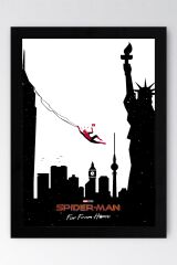 Spider Man Çerçeveli Tablo - Örümcek Adam Fim Posteri Tablo