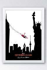 Spider Man Çerçeveli Tablo - Örümcek Adam Fim Posteri Tablo
