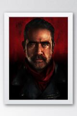 The Walking Dead Negan Çerçeveli Tablo - Dizi Posteri Tablo
