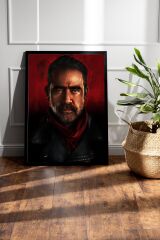 The Walking Dead Negan Çerçeveli Tablo - Dizi Posteri Tablo