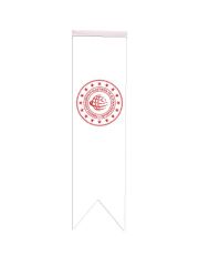 Masa Üstü Kırlangıç Ulaştırma Bakanlığı Bayrağı - 8x30cm Çift Taraflı Saten Kumaş