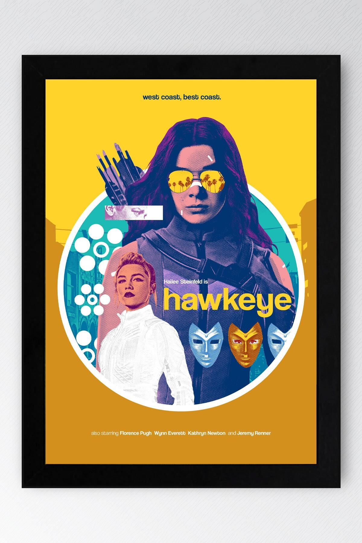 Hawkeye Çerçeveli Tablo - Marvel Dizi Posteri Tablo