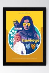 Hawkeye Çerçeveli Tablo - Marvel Dizi Posteri Tablo