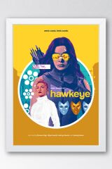 Hawkeye Çerçeveli Tablo - Marvel Dizi Posteri Tablo
