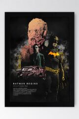Batman Çerçeveli Tablo - Batman Begins Film Afişi Poster Tablo