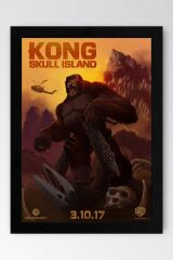 Kong Skull Island Çerçeveli Tablo - Kafatası Adası Film Posteri Tablo