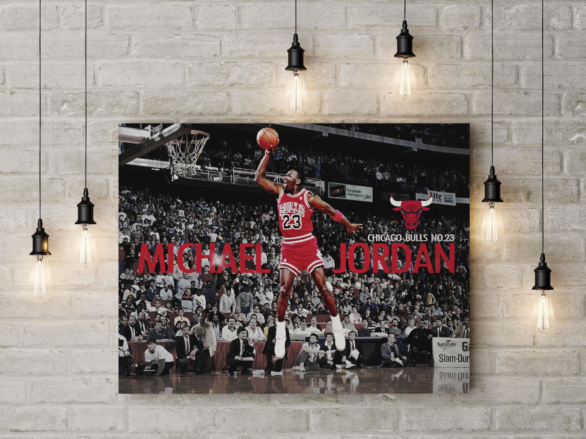 Michael Jordan Kanvas Tablo 40x55cm NBA Jordan Smaç Poster