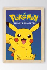 Pokemon Çerçeveli Tablo - Pikachu Çizgi Film Posteri Tablo