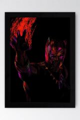 Black Panther Çerçeveli Tablo - Marvel Poster Tablo