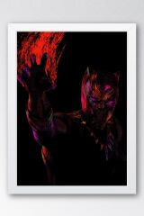 Black Panther Çerçeveli Tablo - Marvel Poster Tablo