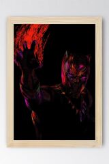 Black Panther Çerçeveli Tablo - Marvel Poster Tablo