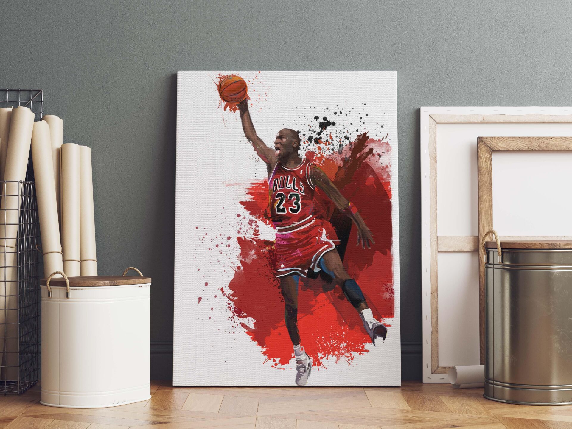 Michael Jordan Kanvas Tablo 40x55cm NBA Poster