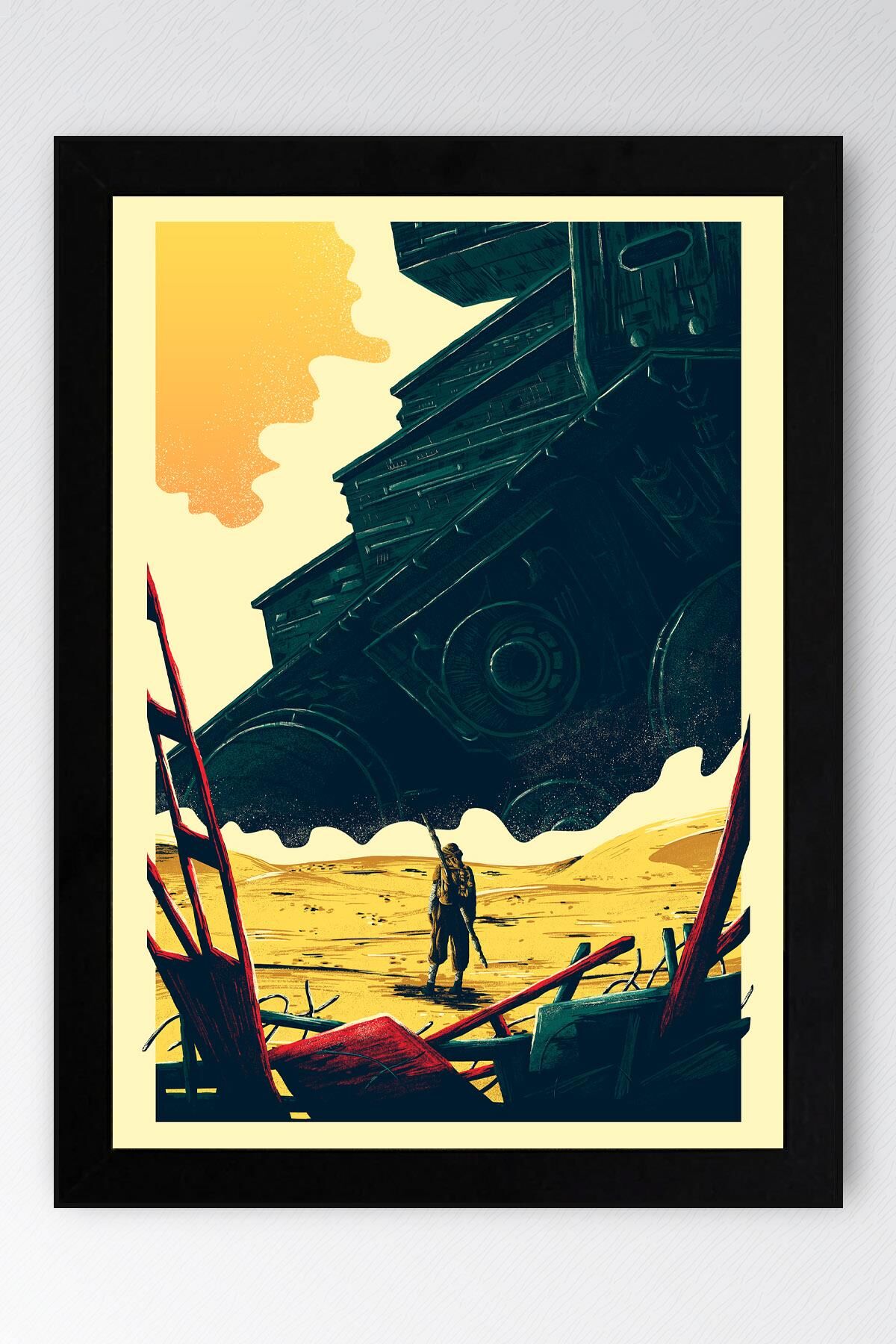 Star Wars Çerçeveli Tablo - Uzay Savaşları Fim Posteri Tablo
