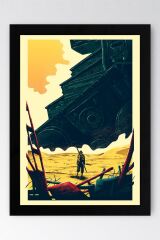 Star Wars Çerçeveli Tablo - Uzay Savaşları Fim Posteri Tablo