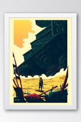Star Wars Çerçeveli Tablo - Uzay Savaşları Fim Posteri Tablo