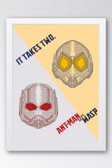 Ant Man and The Wasp Çerçeveli Tablo - Marvel Karınca Adam Poster Tablo