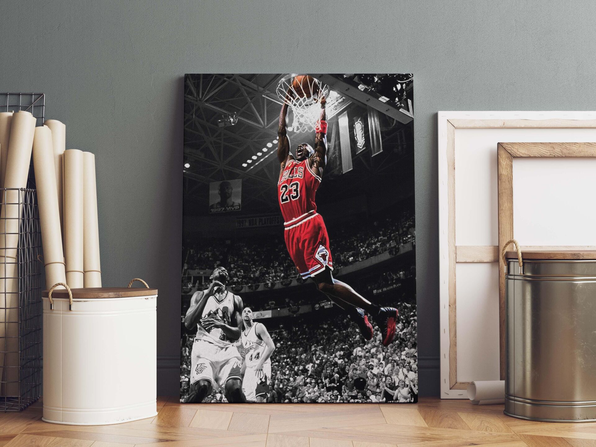 Michael Jordan Kanvas Tablo 40x55cm NBA Jordan Smaç Poster
