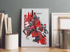 Michael Jordan Kanvas Tablo 40x55cm NBA Poster